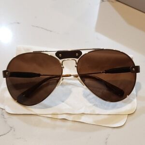 Classic Brown Aviator Sunglasses